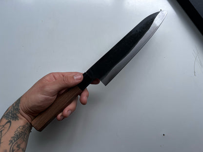 Cuchillo japonés Gyuto – Acero Aogami – Mango de madera de nogal – 21 cm